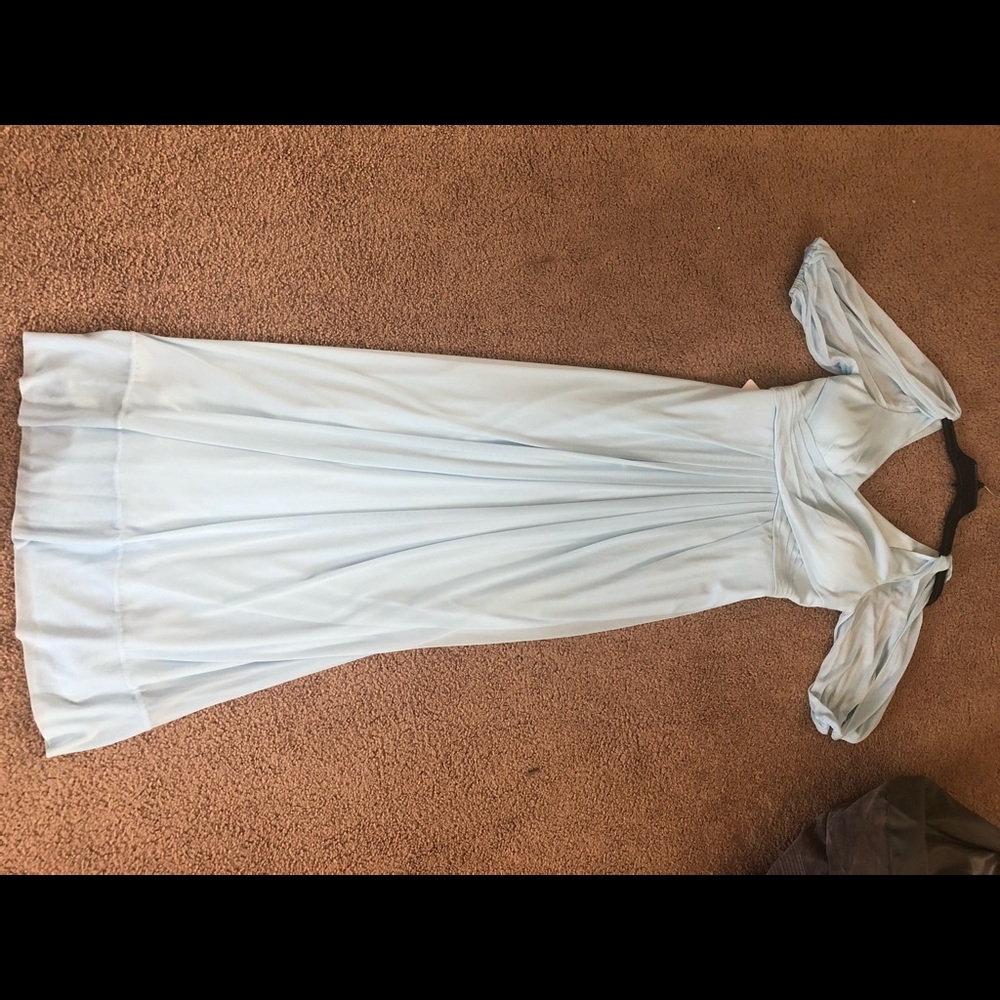Blue bridesmaid dress